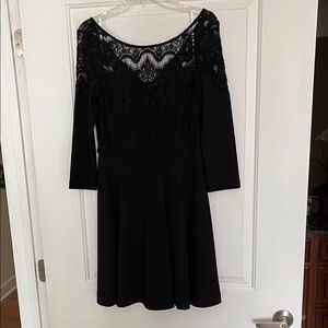 Lilly Pulitzer Black Lace Dress Sz Med
